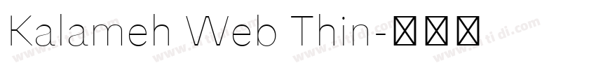 Kalameh Web Thin字体转换 Kalameh Web Thin字体转换
